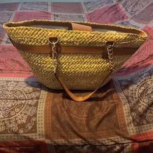 Michael Kros Straw Purse